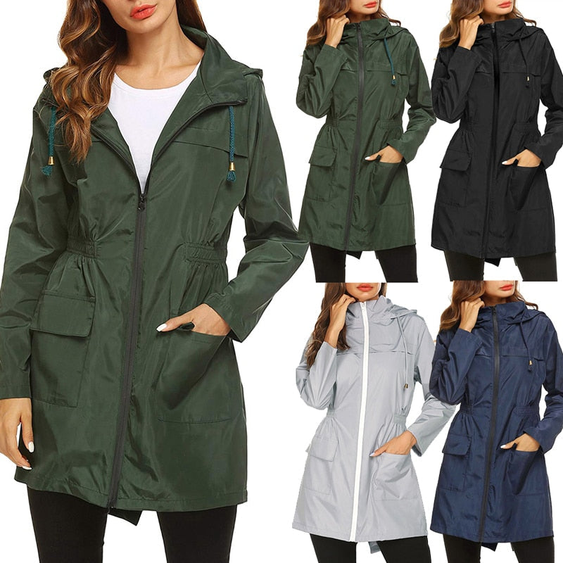 Winterjacke Damen | Wasserdicht mit Kapuze