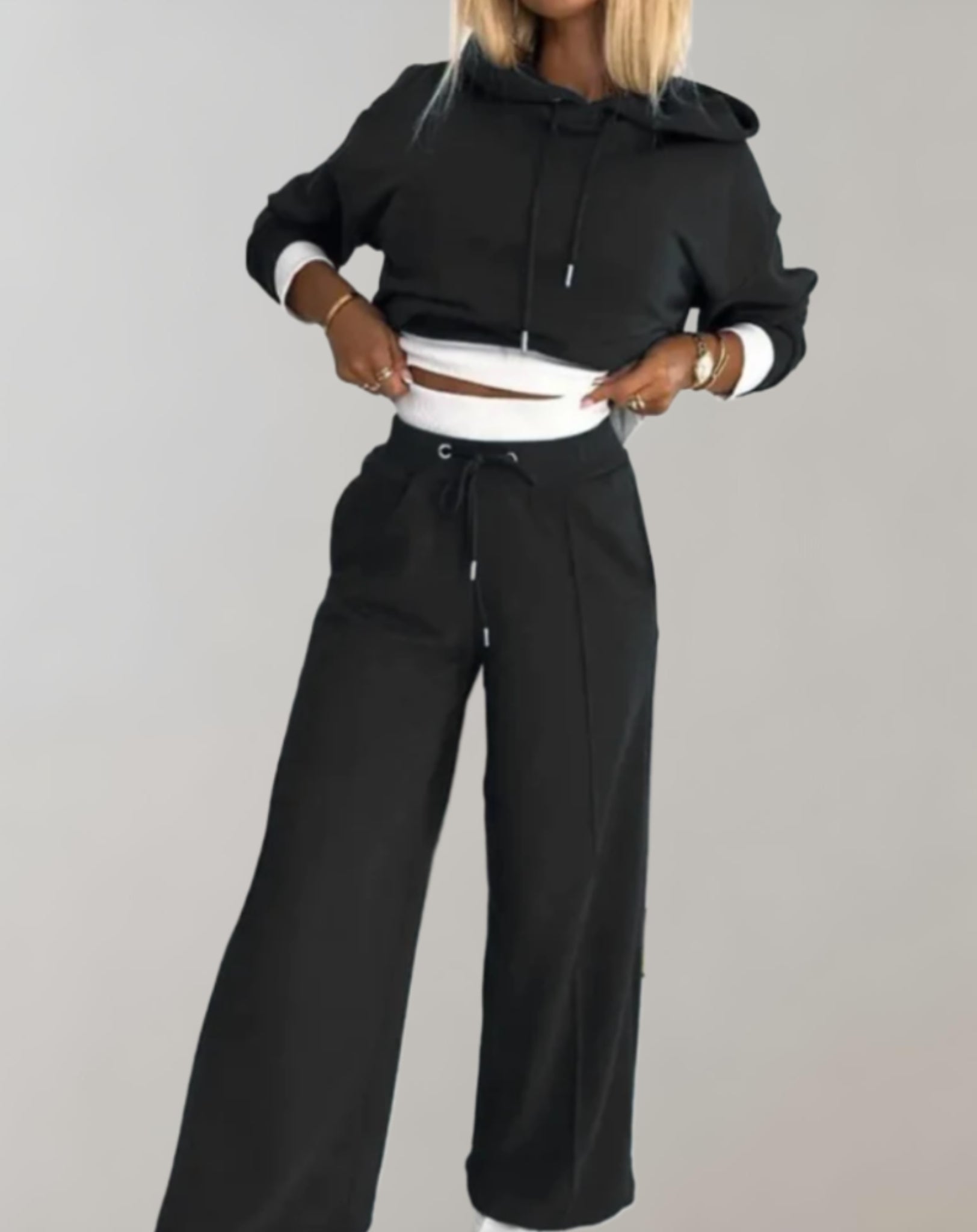 FitEssence Activewear-Set | Bequemer Hoodie und lockere Hose für stilvolles Training