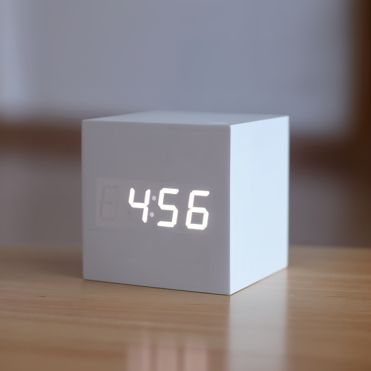 WoodTime | Elegante digitale LED Uhr