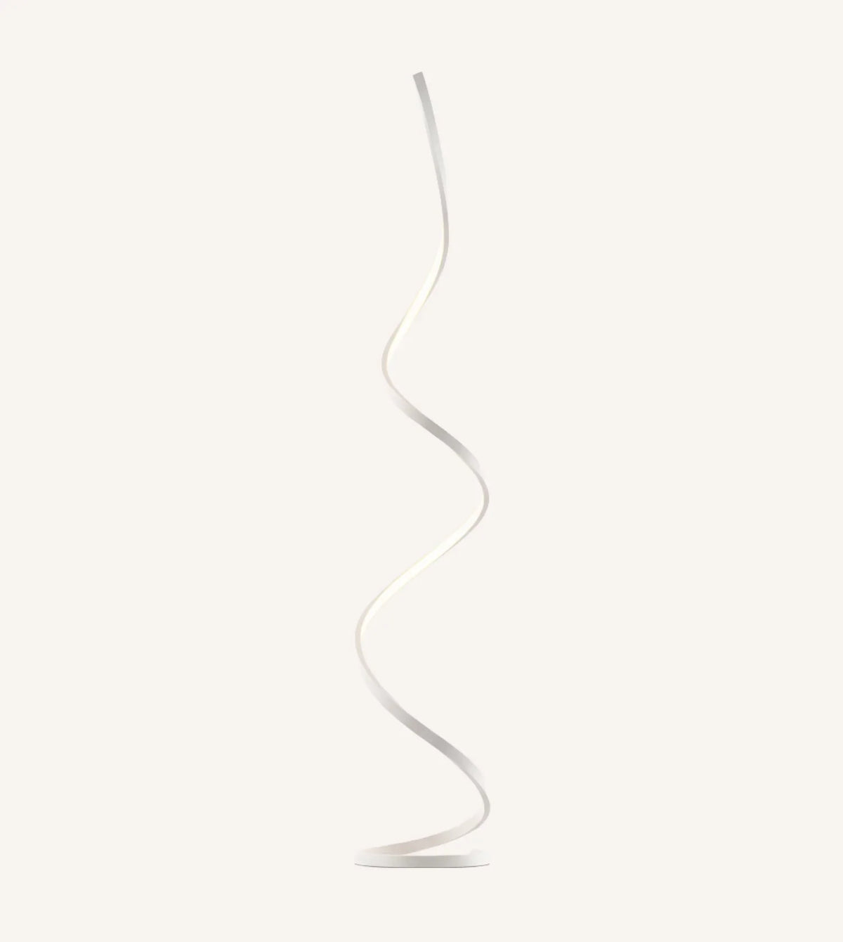 Skulpturale LED Stehlampe – Moderne Spiralform Designlampe