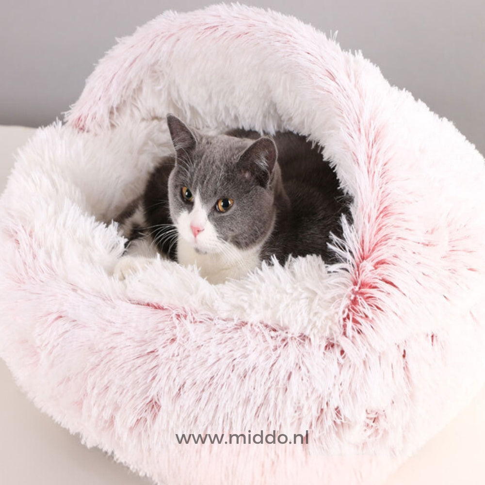 SnuggleNest Haustierbett | Bequemes Bett für glückliche Hunde und Katzen