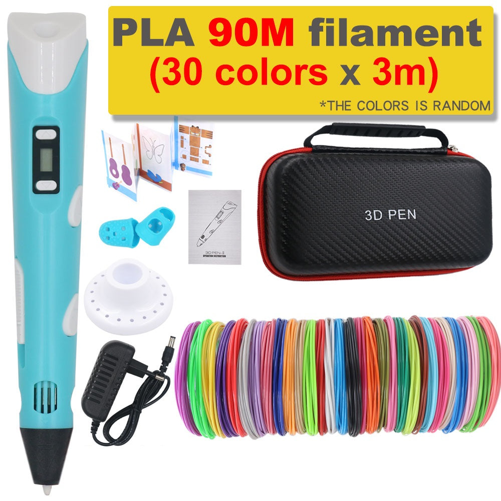 3D-Druckstift DIY-Zeichenstift mit 200M PLA-Filament, Geschenk für Kinder