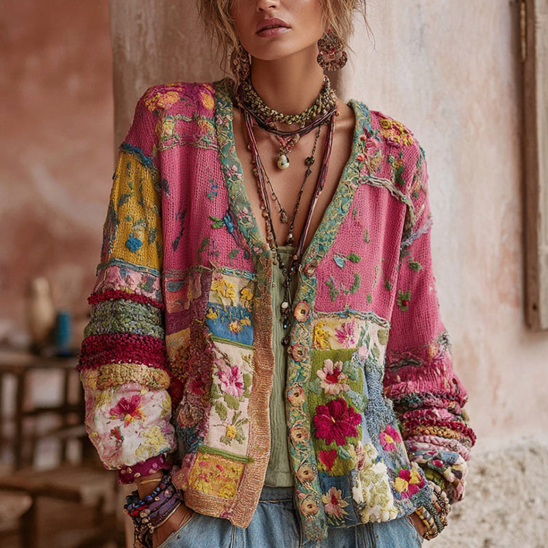 Elegant gestaltete Strickjacke