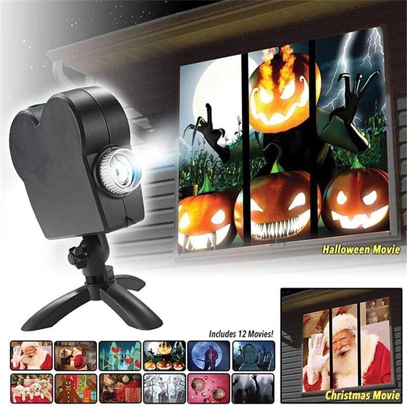 SpookGlow Holographischer Projektor | Verwandle deinen Raum mit bezaubernden Halloween-Projektionen
