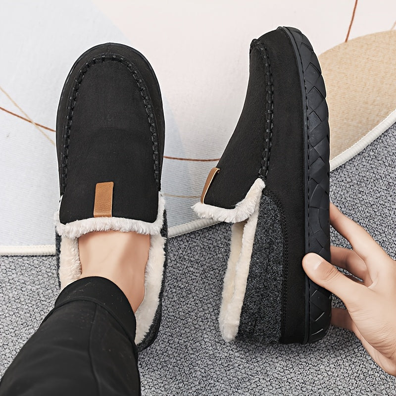 Winter Hausschuhe für Herren – Warme Schaffell Slipper für Zuhause