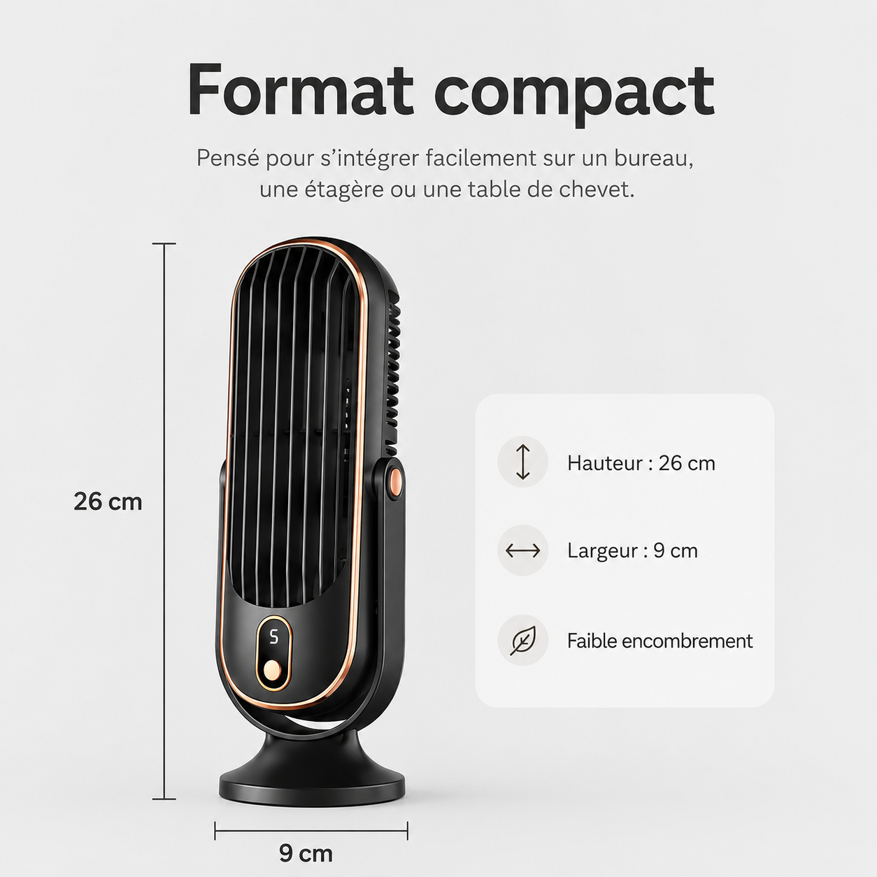 AeroLux Elite Kühlventilator | Dualmotor, 720° Rotation, USB wiederaufladbar & ultra-leise für ultimativen Komfort überall