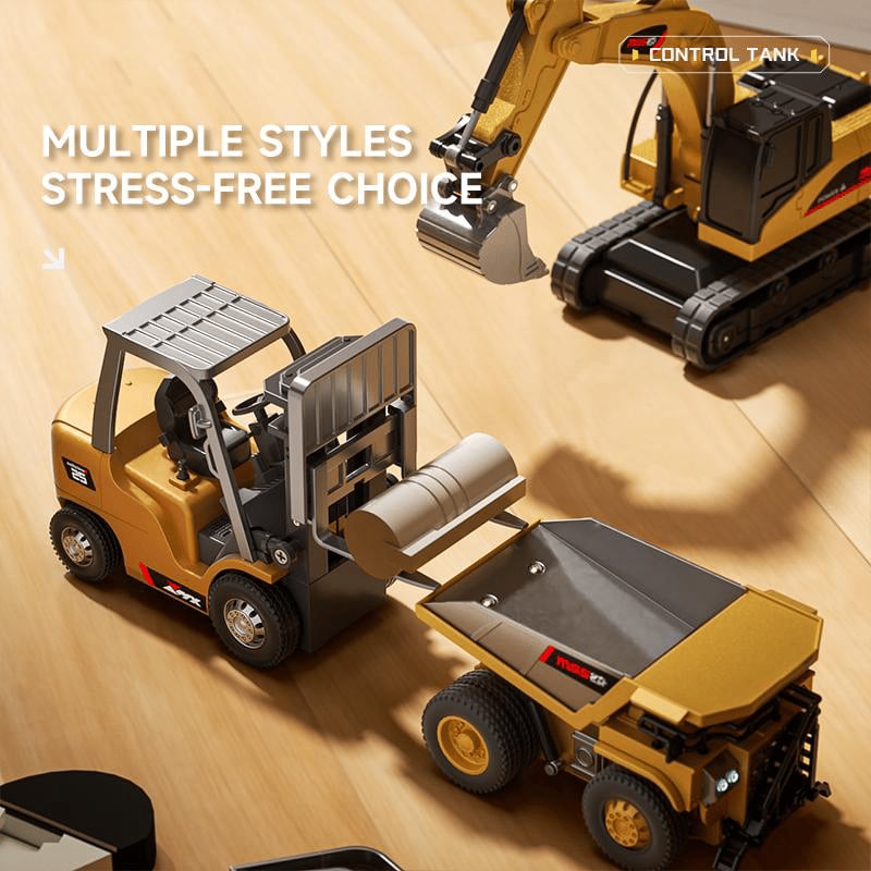 BuildMaster Mini RC Set | Lustige Baustellenfahrzeuge für endlose Spielabenteuer