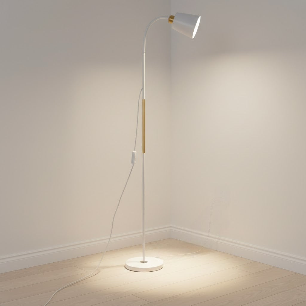 Verstellbare Stehlampe mit Neigbarem Lampenkopf – Funktionale Leselampe