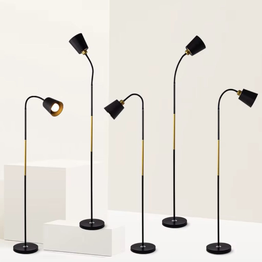 Verstellbare Stehlampe mit Neigbarem Lampenkopf – Funktionale Leselampe