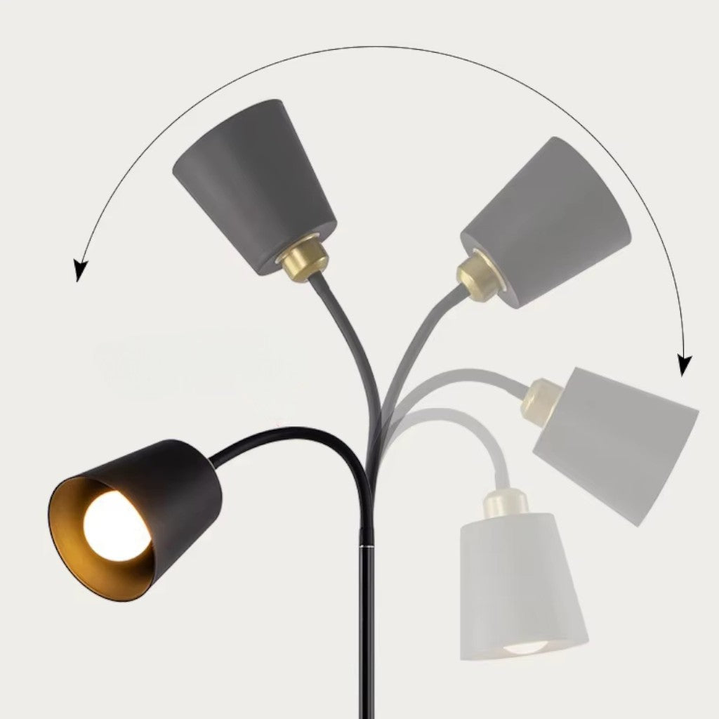 Verstellbare Stehlampe mit Neigbarem Lampenkopf – Funktionale Leselampe
