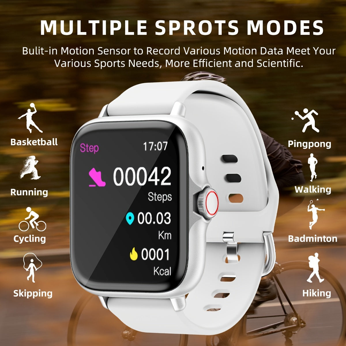 SmartFit Touch - Stilvolle Smartwatch mit Aktivitätstracker & Benachrichtigungen