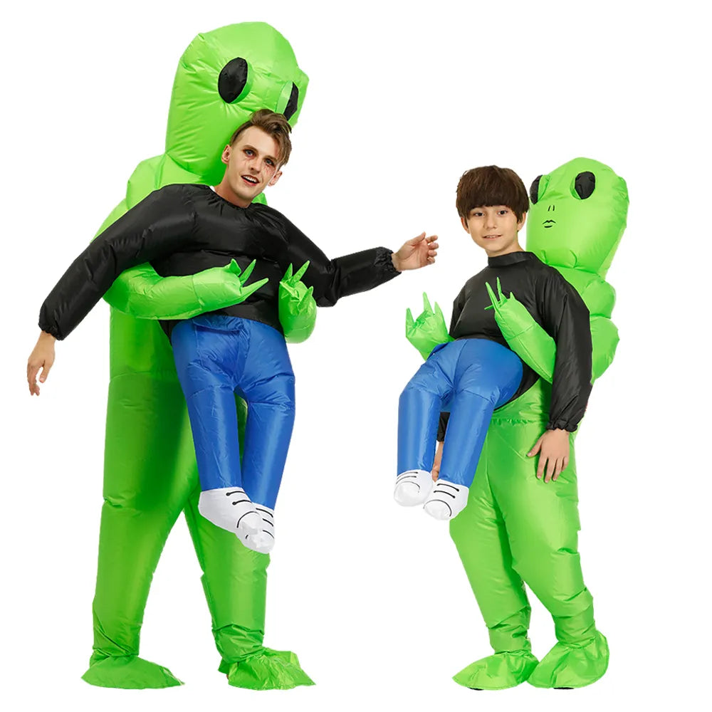 Alien Kostüm Aufblasbar Karneval Kinder und Erwachsene