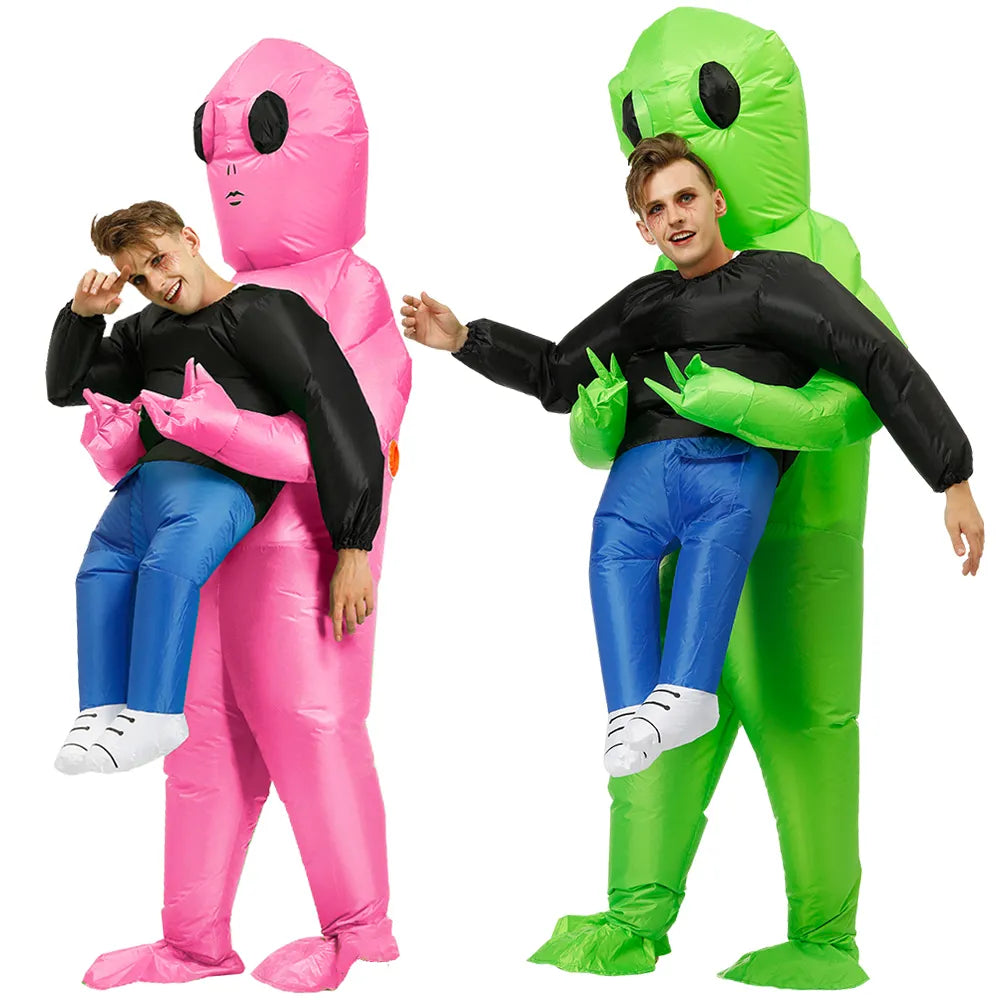 Alien Kostüm Aufblasbar Karneval Kinder und Erwachsene