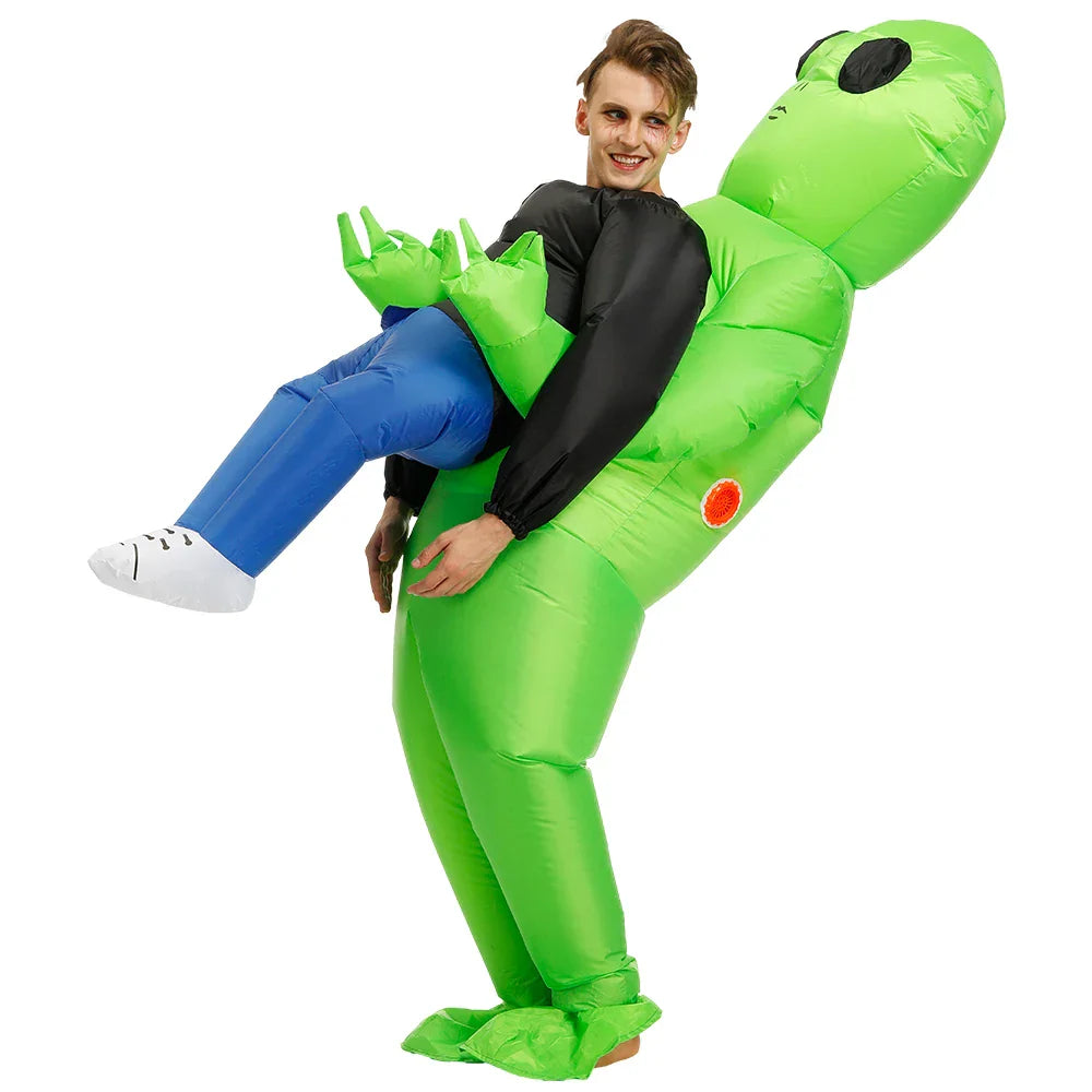 Alien Kostüm Aufblasbar Karneval Kinder und Erwachsene
