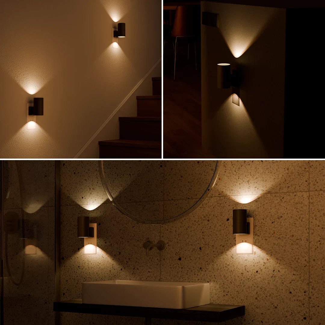 SoftGlow Wandlampe | Einstellbares Dimmlicht mit Sensor