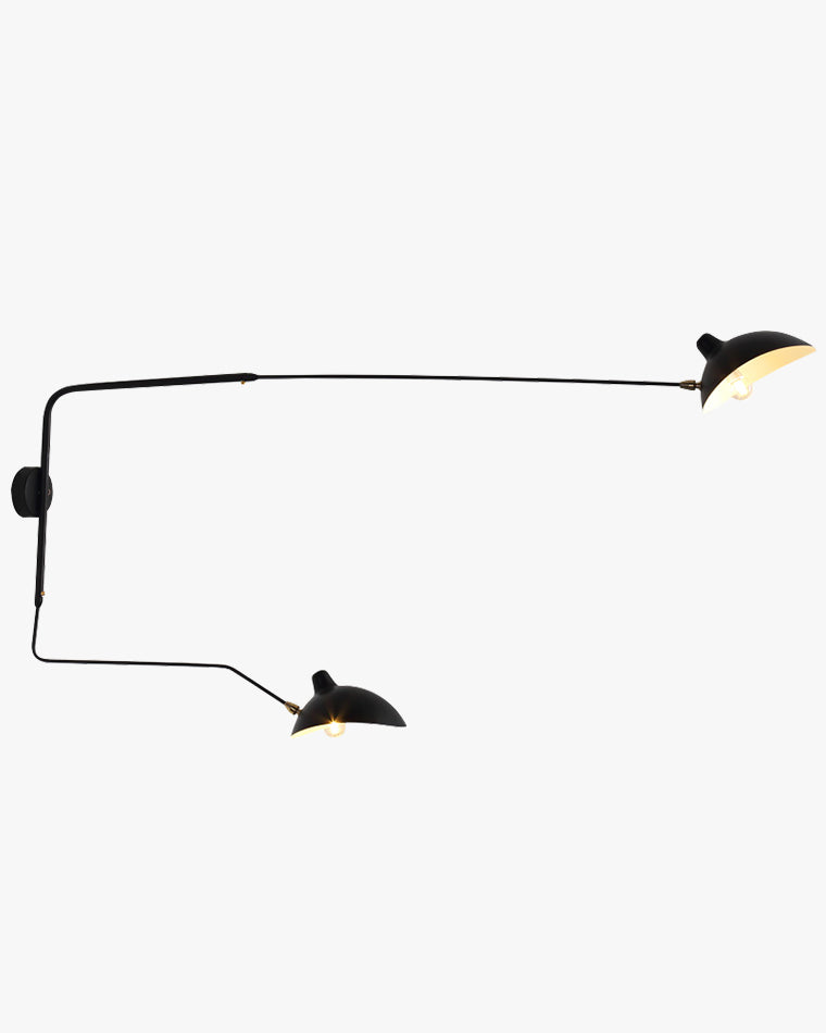 Wandlampe Mit Verstellbaren Armen - Doppelte Arme - Moderne Beleuchtung