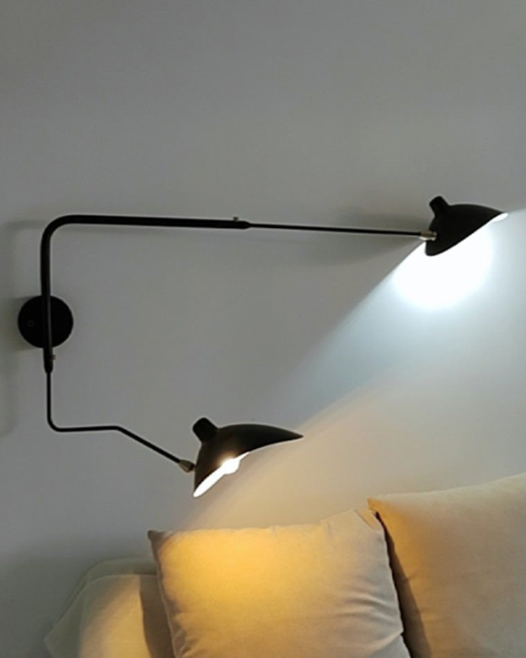 Wandlampe Mit Verstellbaren Armen - Doppelte Arme - Moderne Beleuchtung
