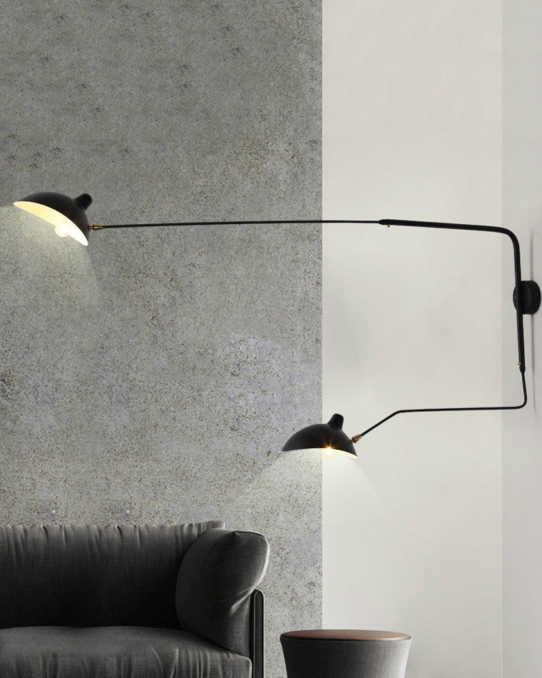 Wandlampe Mit Verstellbaren Armen - Doppelte Arme - Moderne Beleuchtung