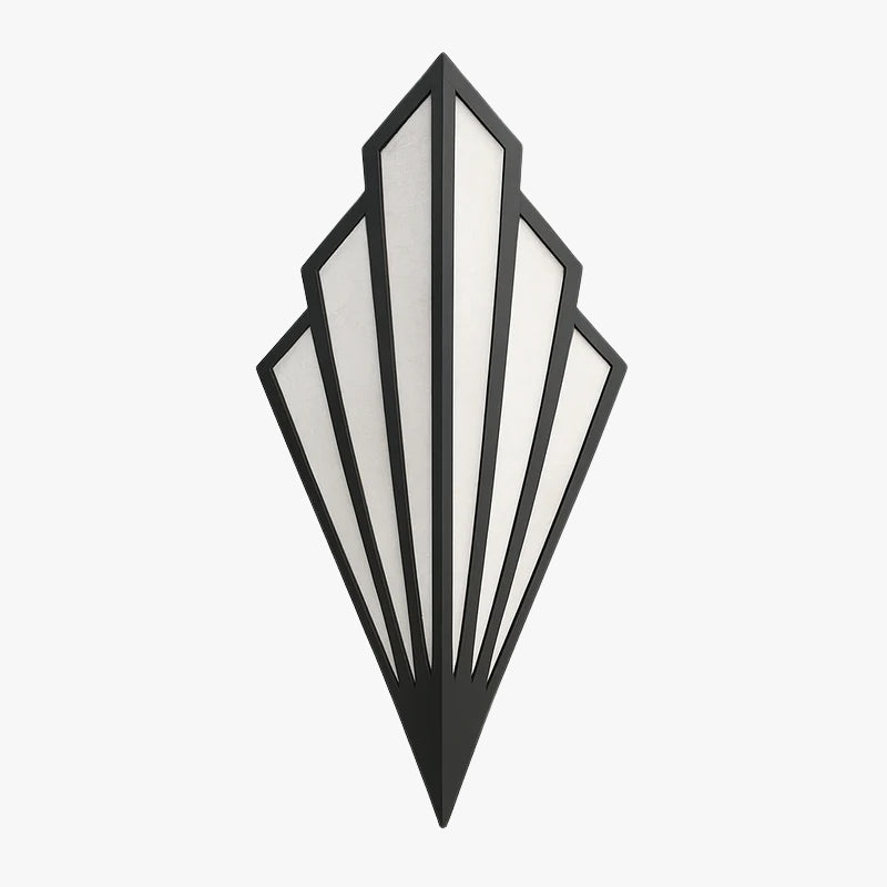 Wandmontierte LED-Design-Applique aus farbigem Metall