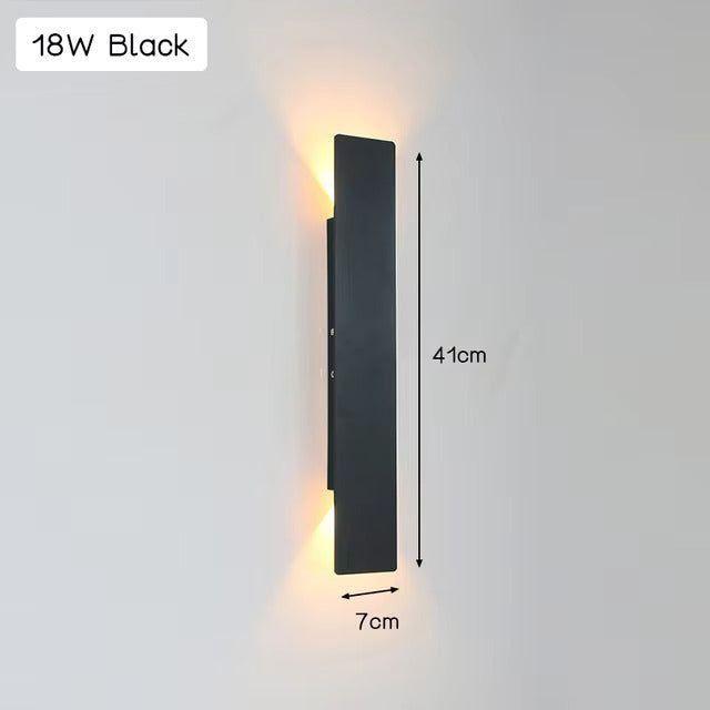 Applique LED LuxeWall - Außen - Modern - Aluminium