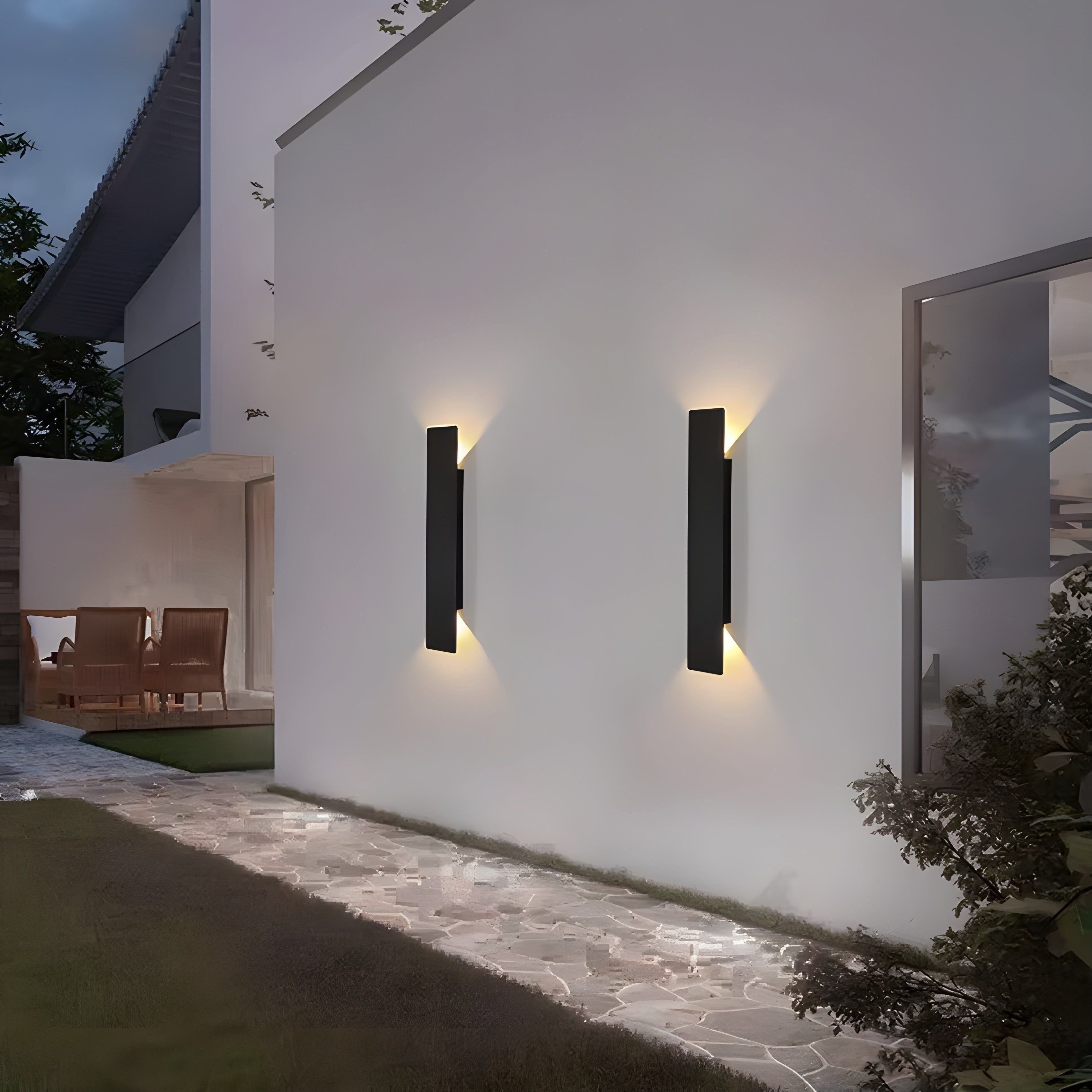 Applique LED LuxeWall - Außen - Modern - Aluminium