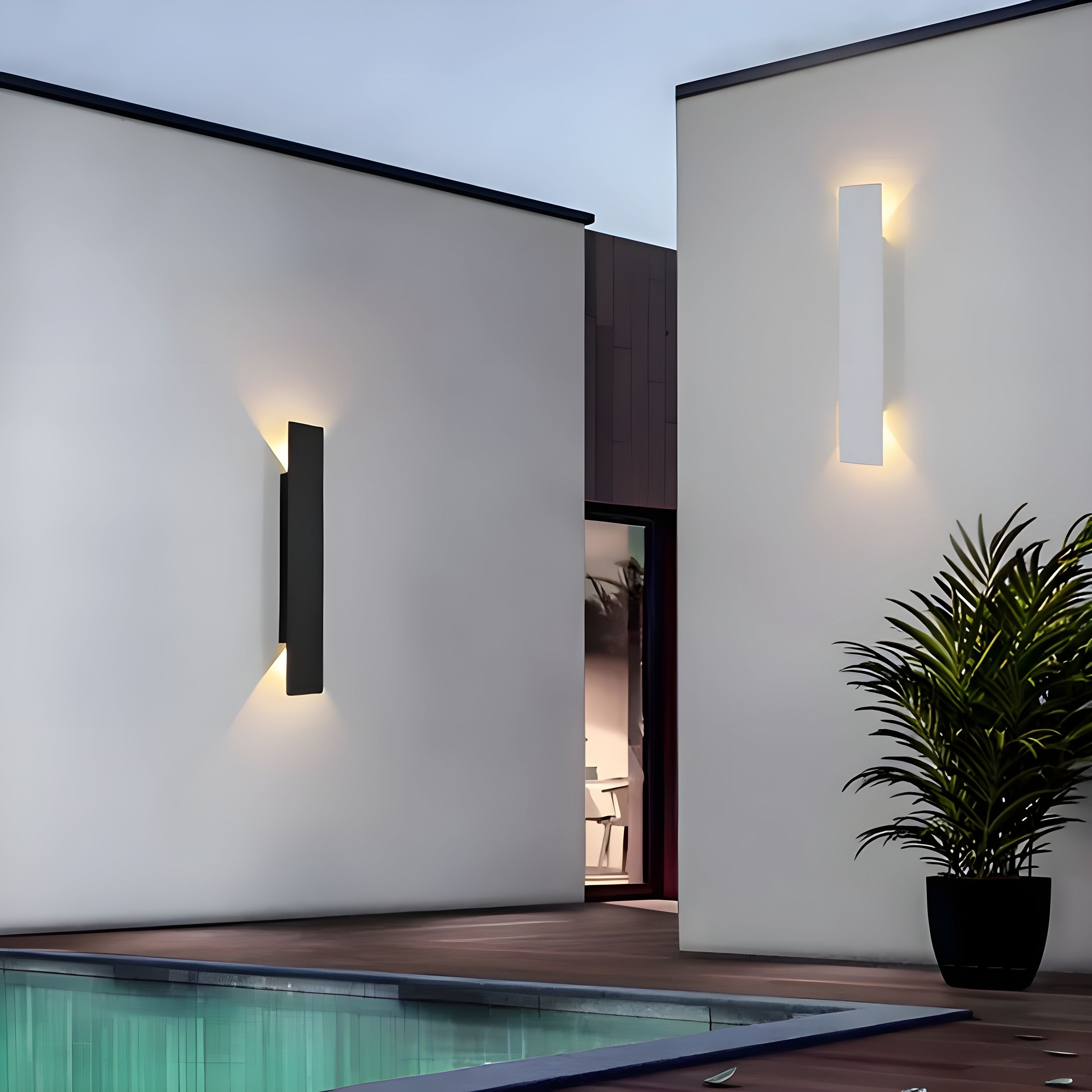 Applique LED LuxeWall - Außen - Modern - Aluminium