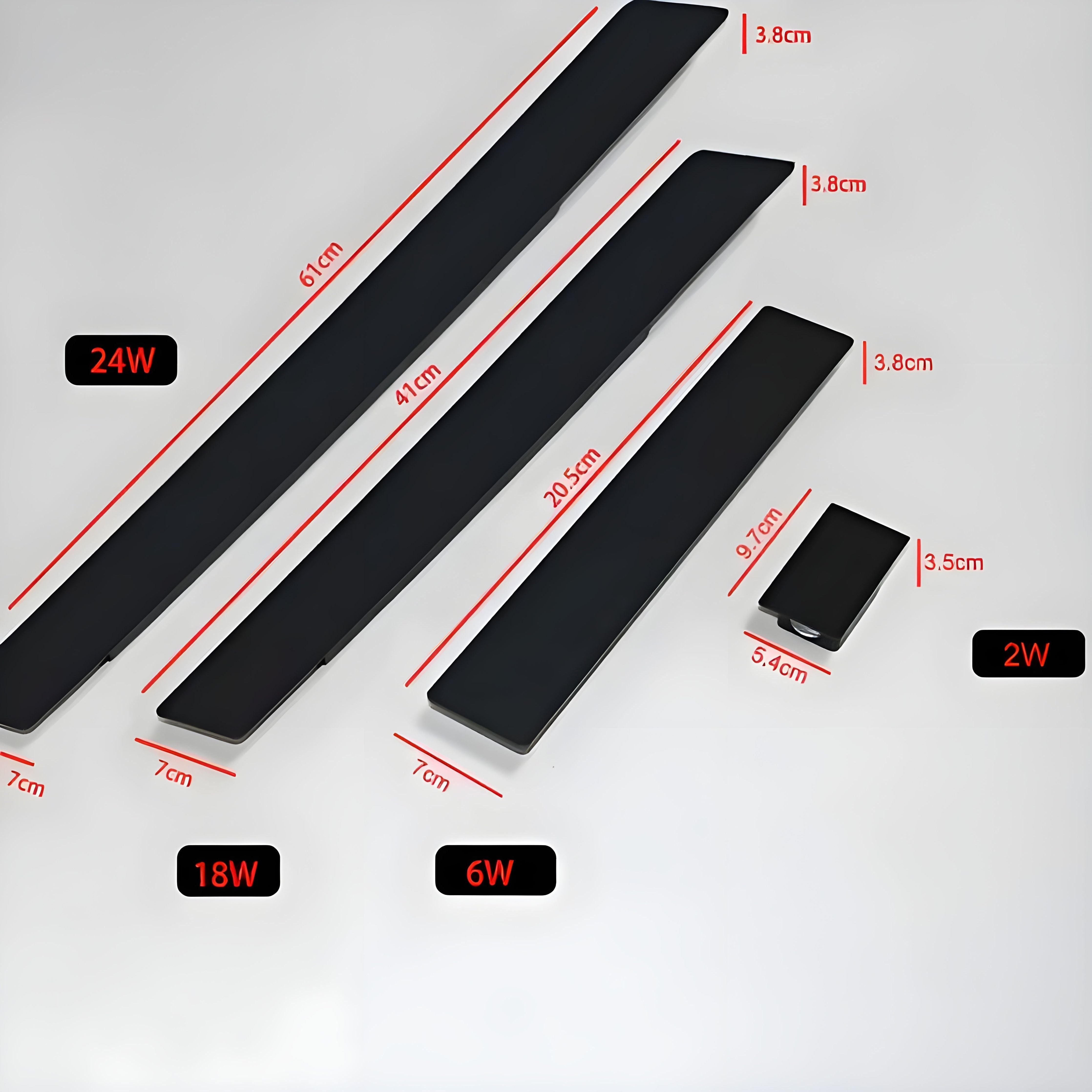 Applique LED LuxeWall - Außen - Modern - Aluminium
