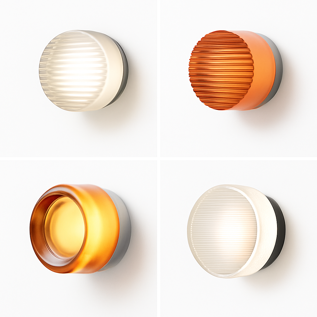 Moderne runde Wandlampe LED Glas Wandleuchte Wohnzimmer Flur Korridor Schlafzimmer Badezimmer Wohnkultur Innenbeleuchtung