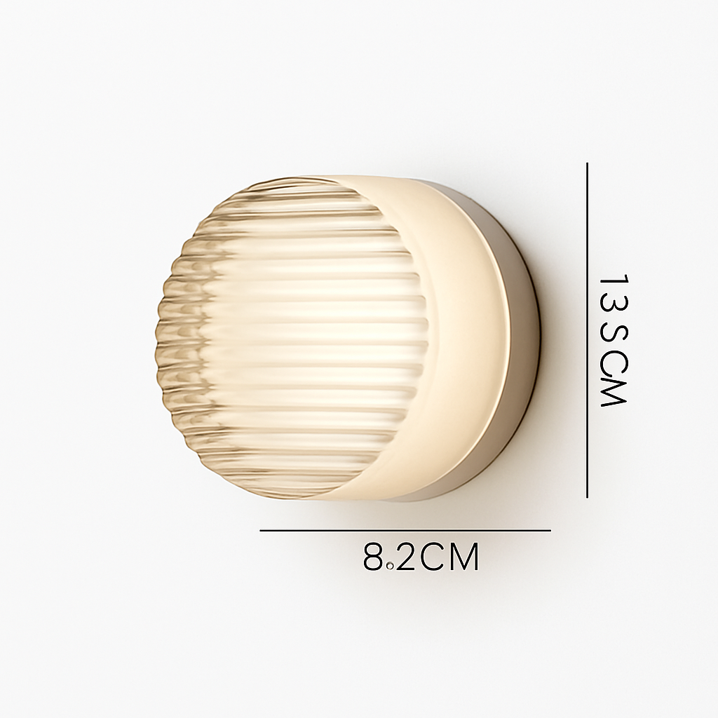 Moderne runde Wandlampe LED Glas Wandleuchte Wohnzimmer Flur Korridor Schlafzimmer Badezimmer Wohnkultur Innenbeleuchtung