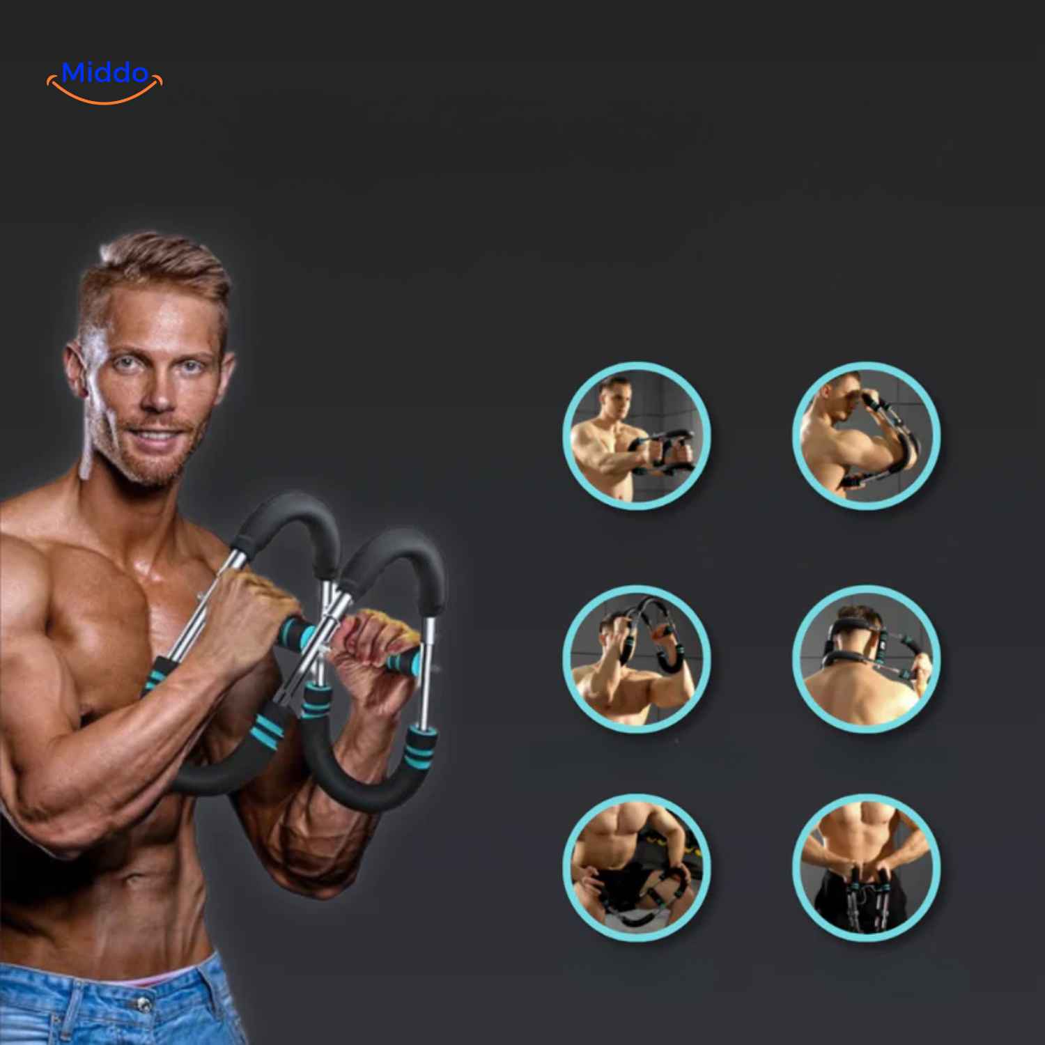 FlexiFit Trainer Pro | Multifunktionales Heimfitnessgerät mit drei Stufen