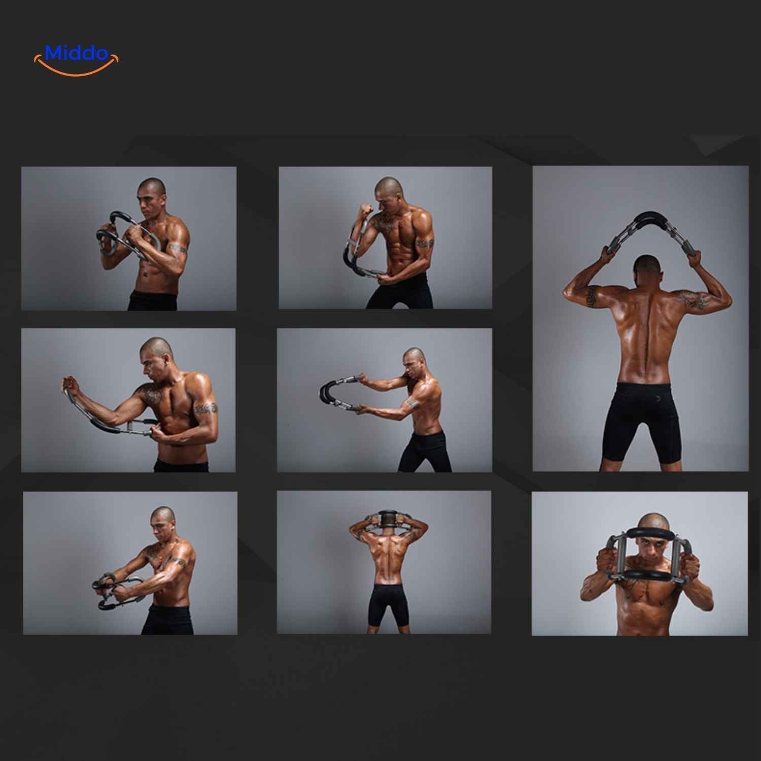 FlexiFit Trainer Pro | Multifunktionales Heimfitnessgerät mit drei Stufen