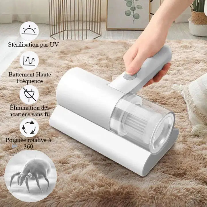 Kabelloser Handstaubsauger - Anti-Milben - UV und Vibration