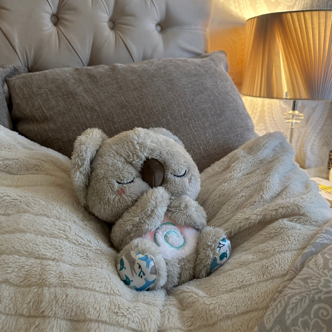 Atmendes Kuscheltier | Koala Plüschtier für Entspannung & Schlafhilfe | SchlafKoala