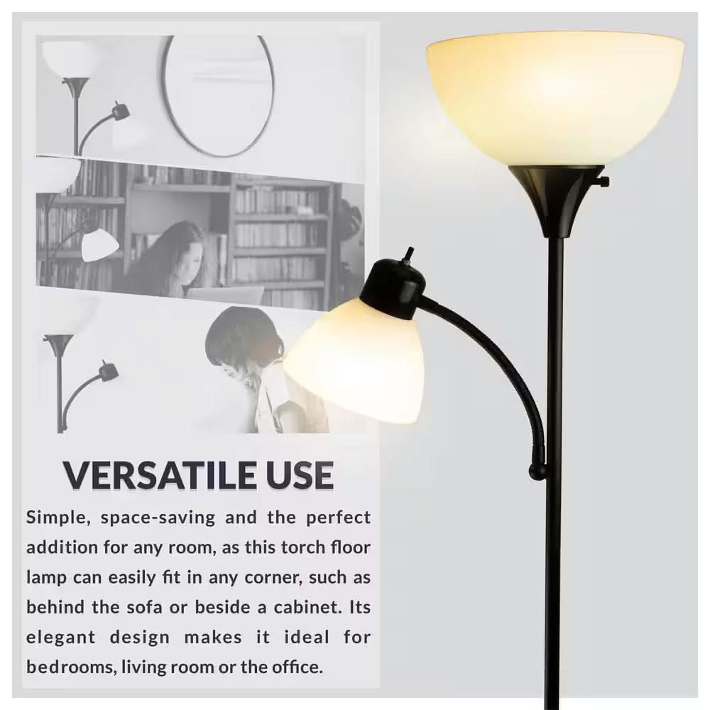 LED Stehlampe mit Zwei Lichtquellen – Stehlampe mit Leselampe