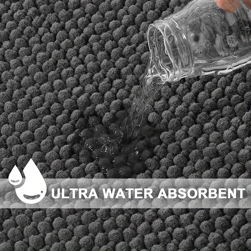 HoekZacht L-förmige Duschmatte – Plüsch Anti-Rutsch Badmatte mit Hohem Absorptionsvermögen