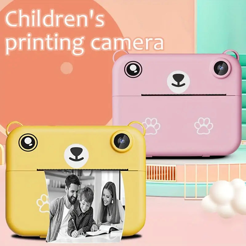 SnapKid - Kompakte Sofortbildkamera für Kinder - 1080P HD, Foto & Video, Inklusive Druckpapier & USB-Ladegerät