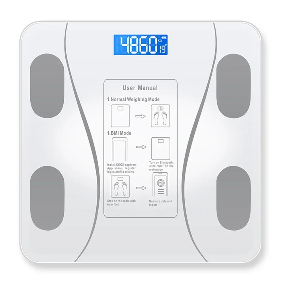 Wägeskala Impedanzmessgerät - Präziser Körperfettanteil und BMI