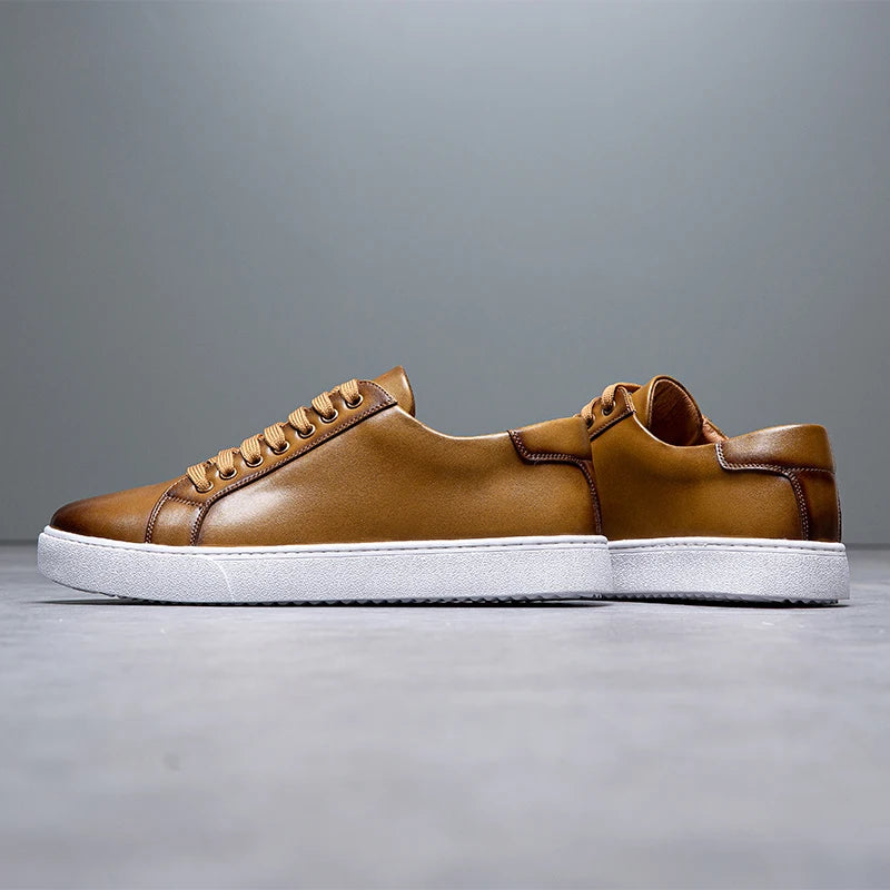 Leder Sneakers Herren - Stil & Komfort - David™