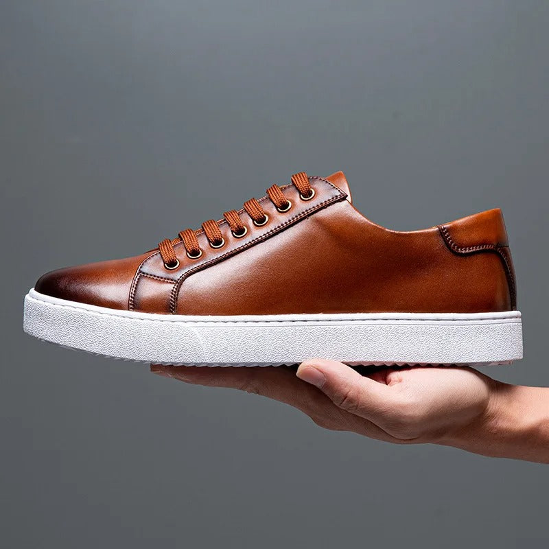 Leder Sneakers Herren - Stil & Komfort - David™