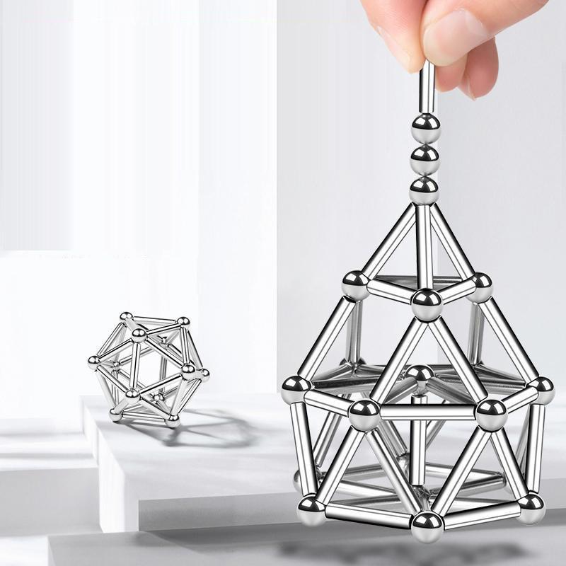 Magnetische Stäbe - Kreatives Bauspiel - Kinder