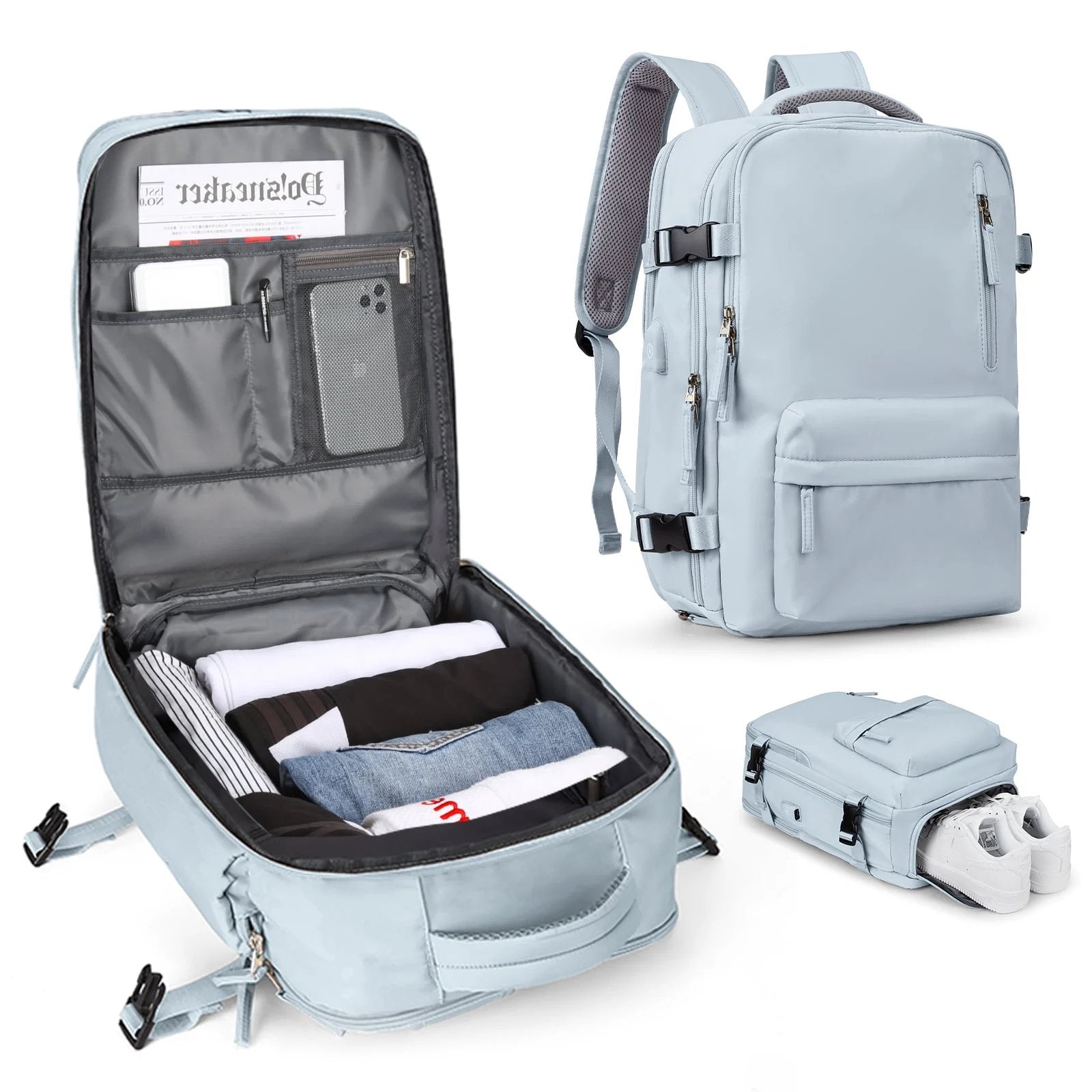 Damen Wasserdichter Reisrucksack für Wanderungen