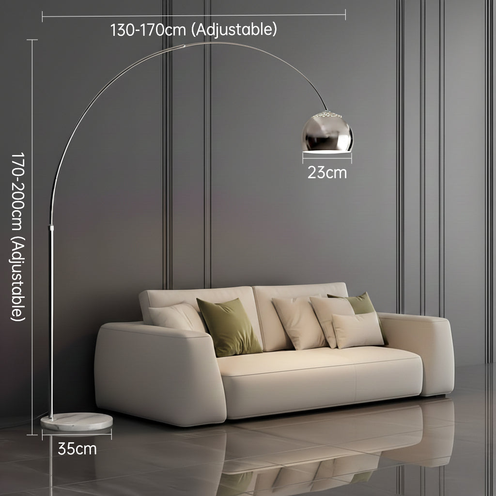 Italienische Arco Stehlampe – Modernes Design für das Wohnzimmer