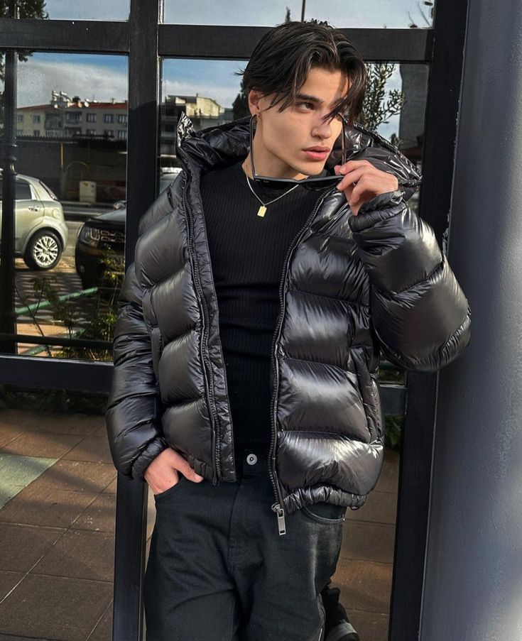 Fabian™ Herren Sherpa Gefütterte Stepp-Winterjacke