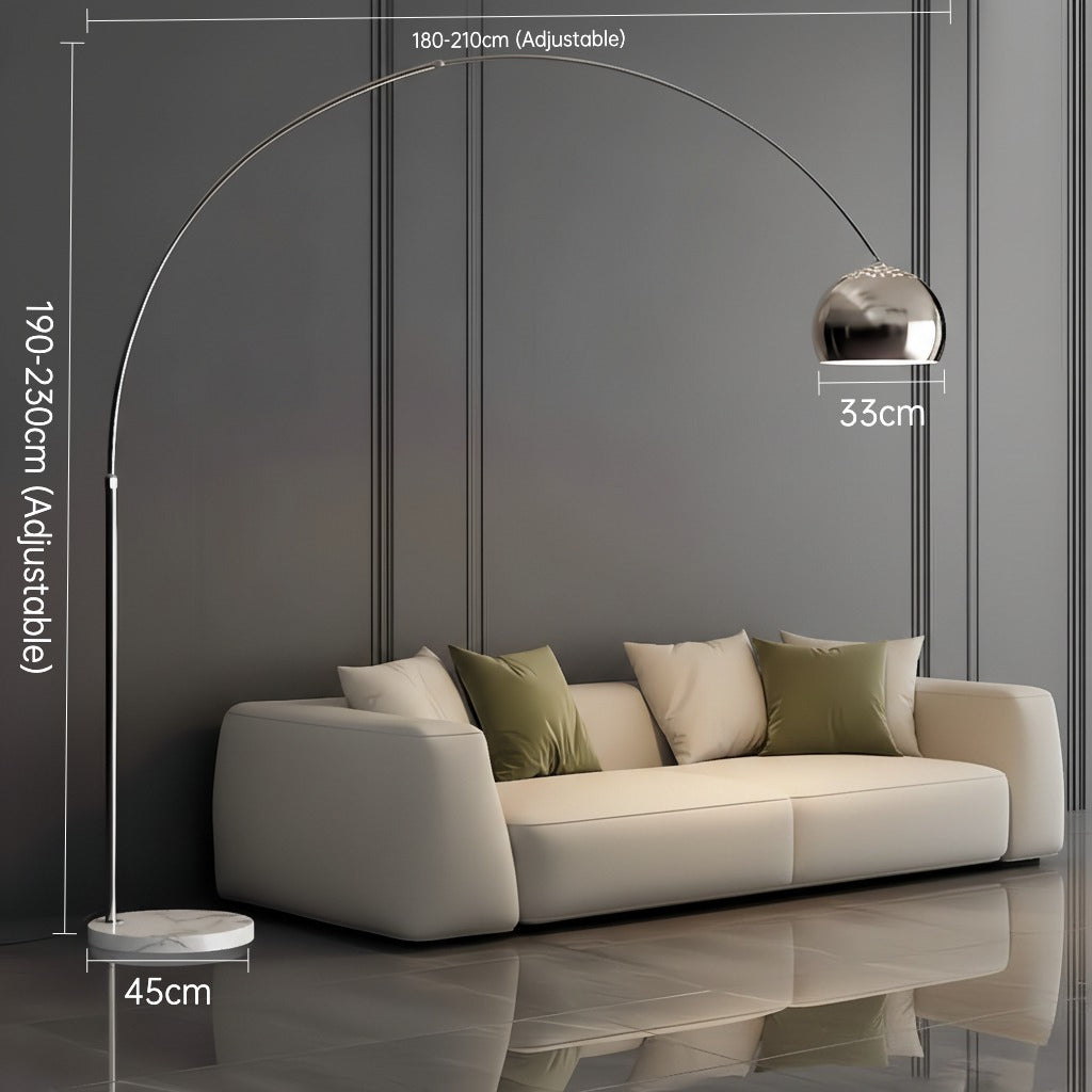 Italienische Arco Stehlampe – Modernes Design für das Wohnzimmer
