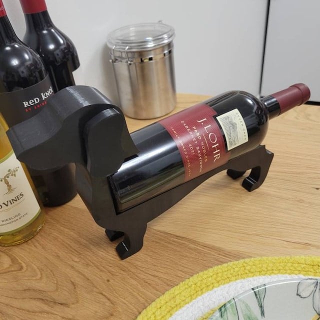 Dackel Weinflaschenhalter