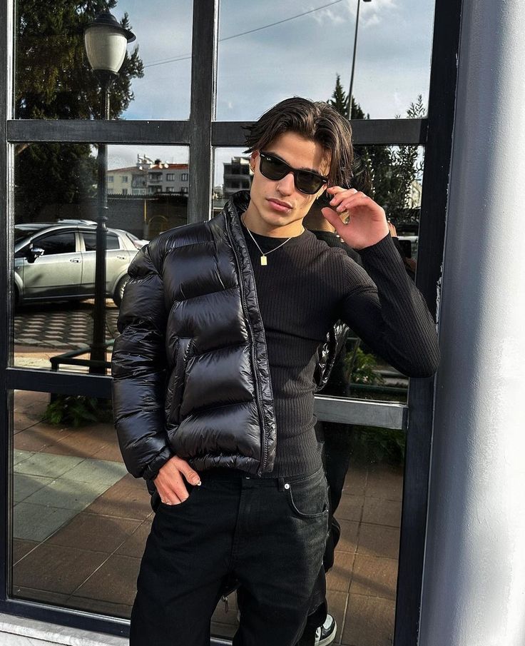 Fabian™ Herren Sherpa Gefütterte Stepp-Winterjacke