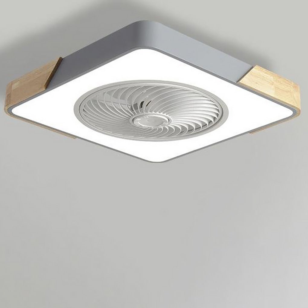 Moderner rahmenloser LED-Deckenventilator – Elegante und leise Kühlung mit Fernbedienung