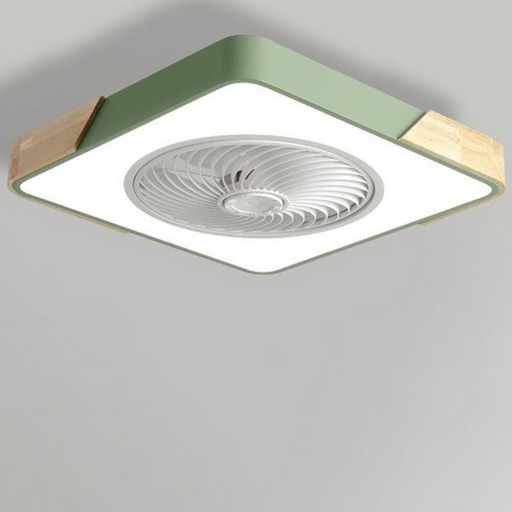 Moderner rahmenloser LED-Deckenventilator – Elegante und leise Kühlung mit Fernbedienung