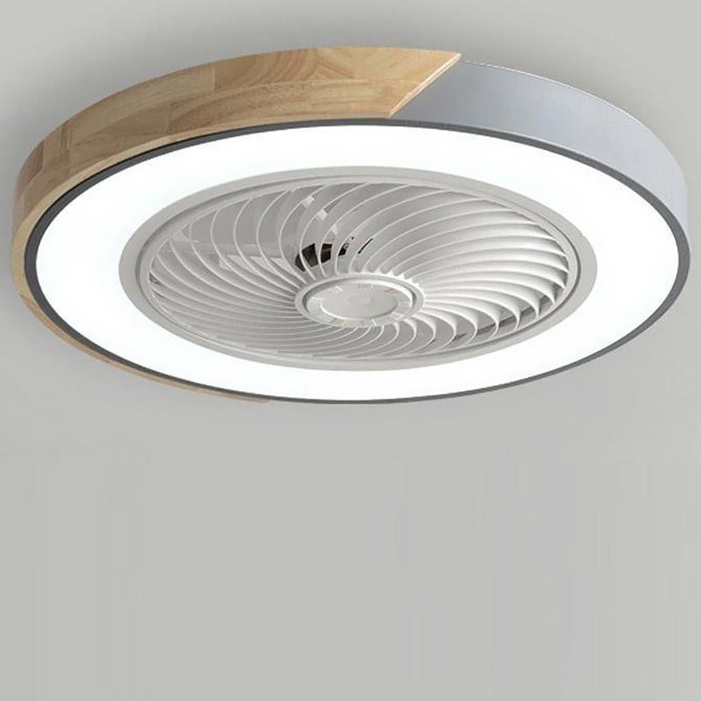 Moderner rahmenloser LED-Deckenventilator – Elegante und leise Kühlung mit Fernbedienung