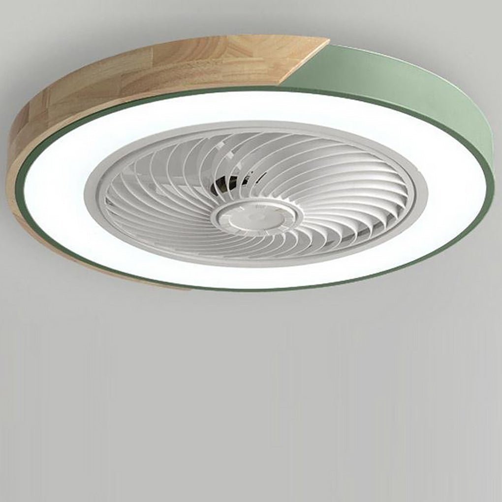 Moderner rahmenloser LED-Deckenventilator – Elegante und leise Kühlung mit Fernbedienung